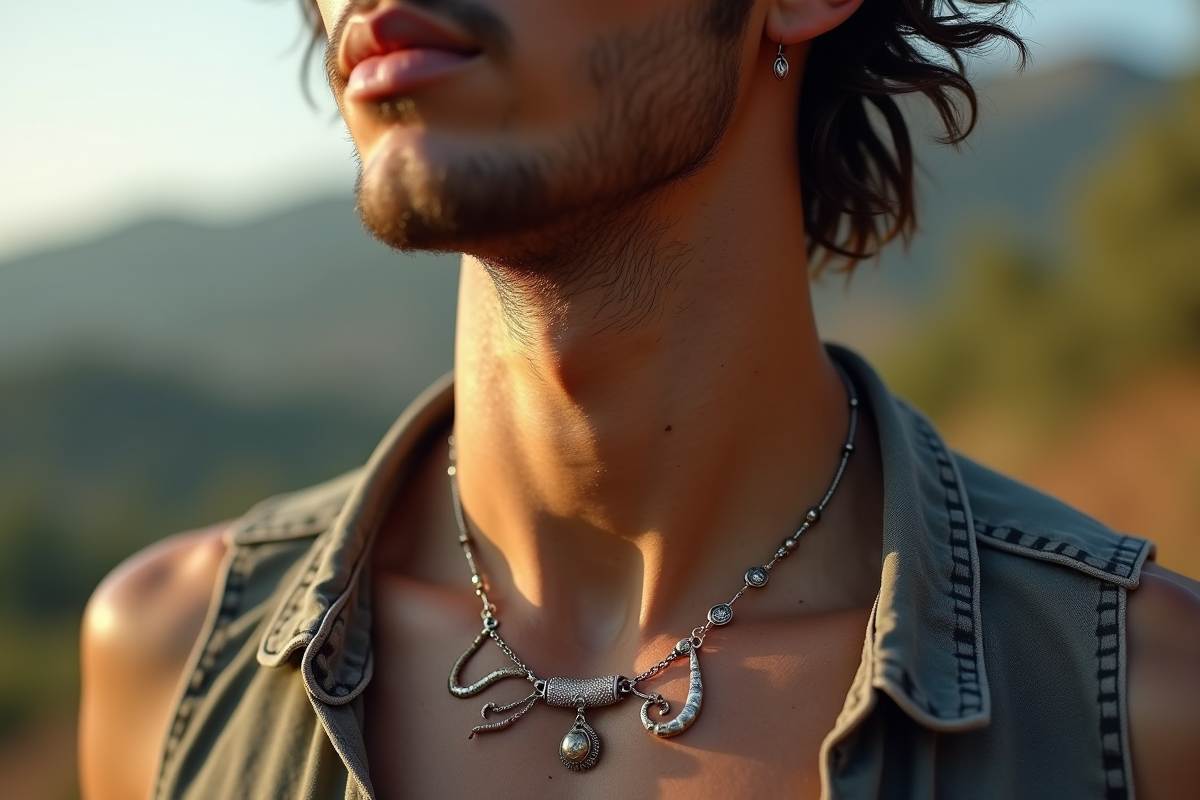 collier homme